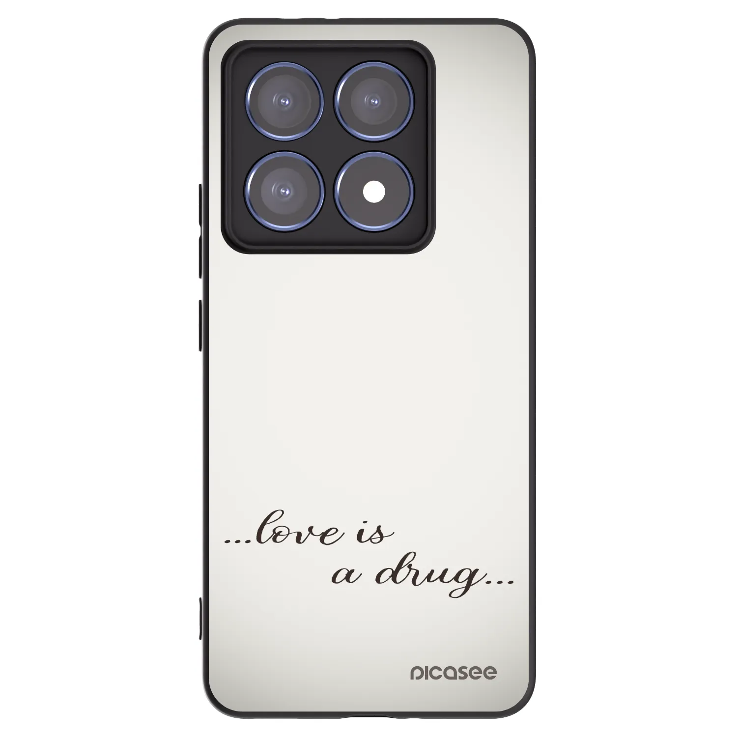 Picasee fekete szilikon tok az alábbi mobiltelefonokra Xiaomi 14T Pro - Love is a drug