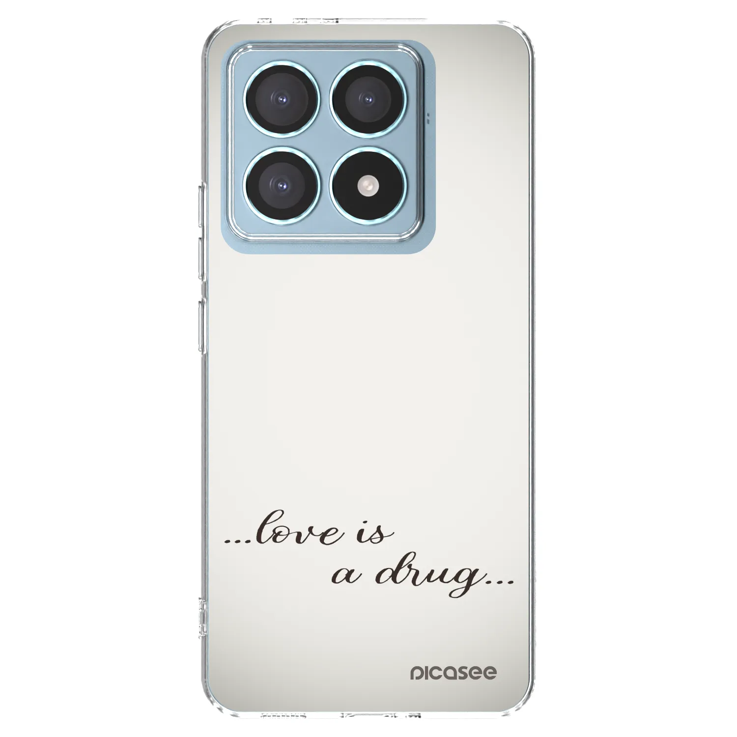 Picasee átlátszó szilikon tok az alábbi mobiltelefonokra Xiaomi 14T Pro - Love is a drug