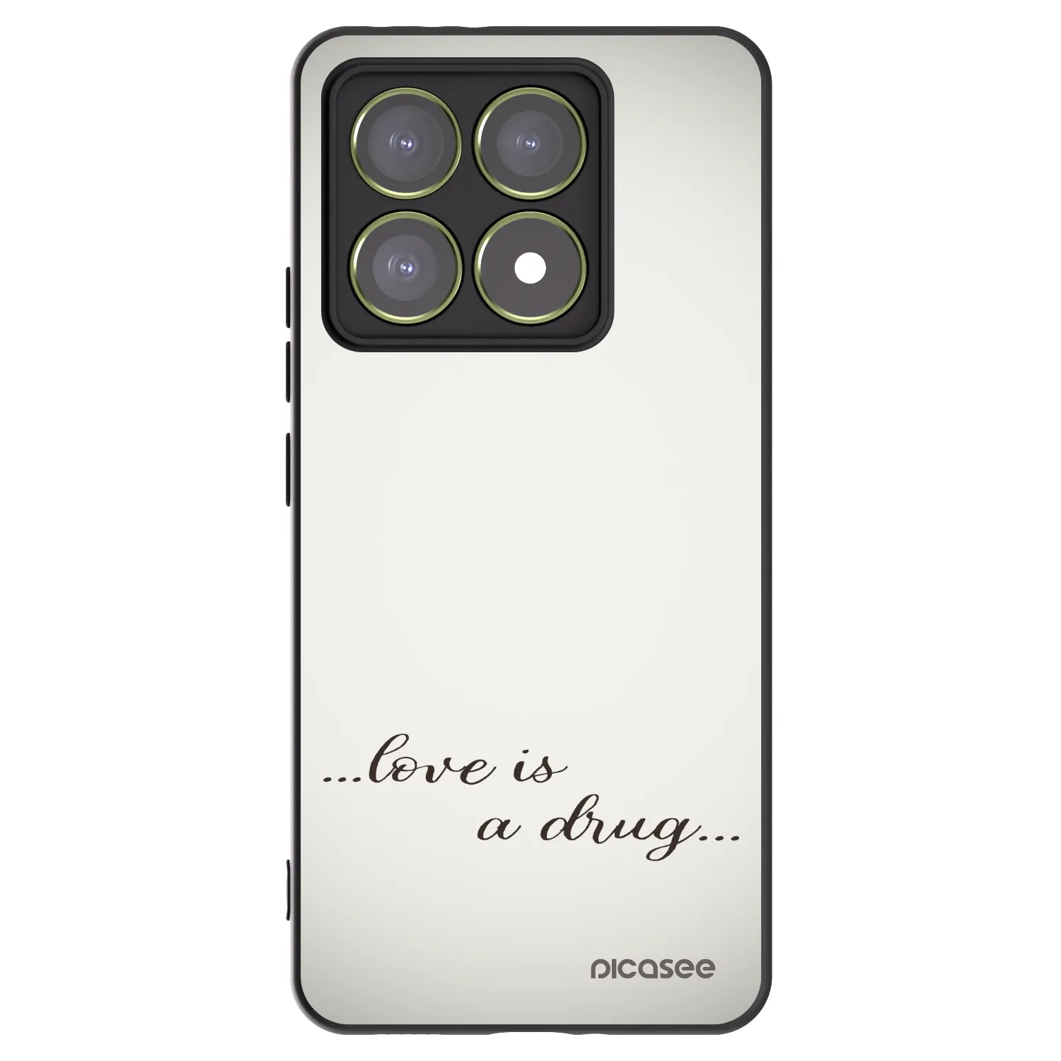 Picasee fekete szilikon tok az alábbi mobiltelefonokra Xiaomi 14T - Love is a drug