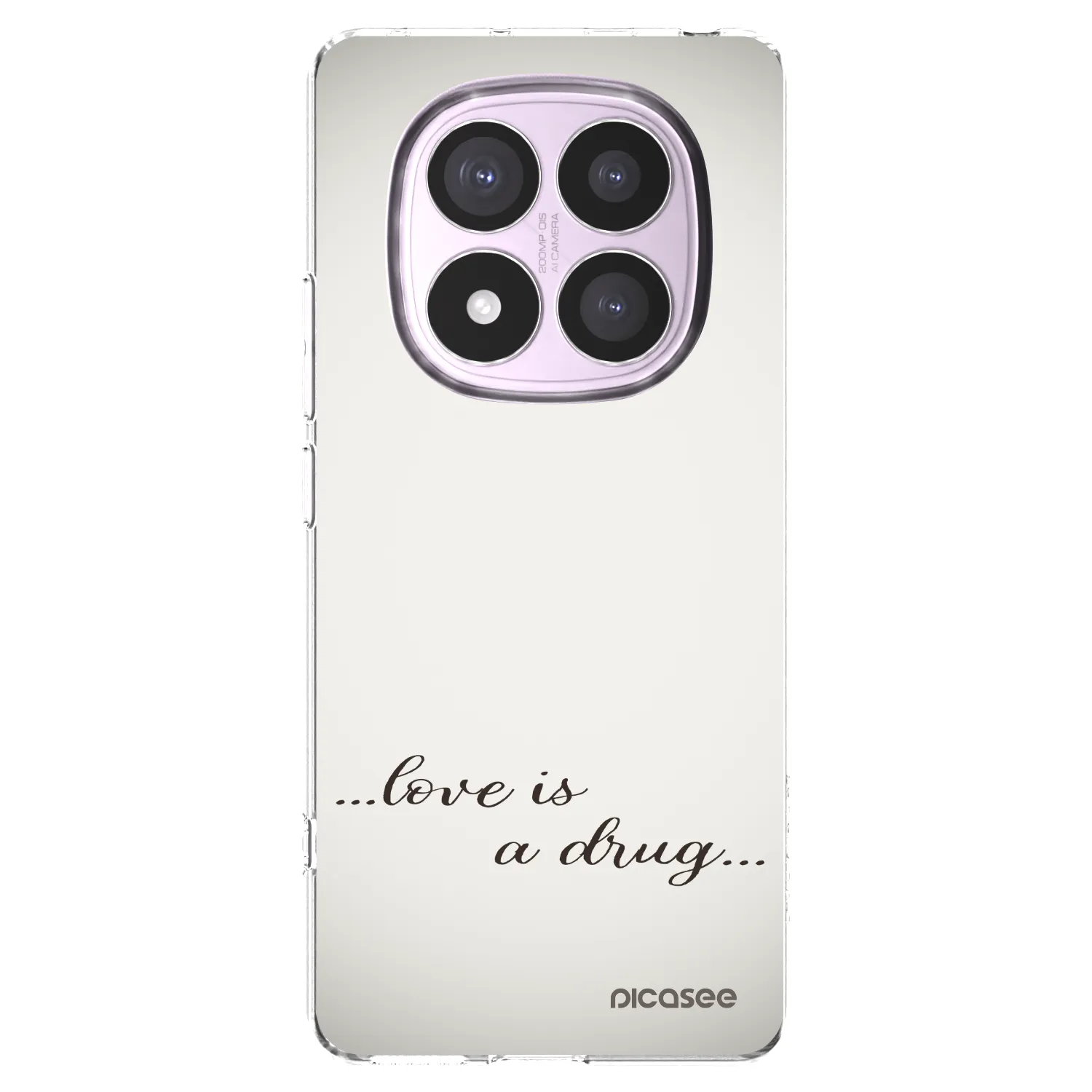Picasee átlátszó szilikon tok az alábbi mobiltelefonokra Xiaomi Redmi Note 14 Pro 5G - Love is a drug