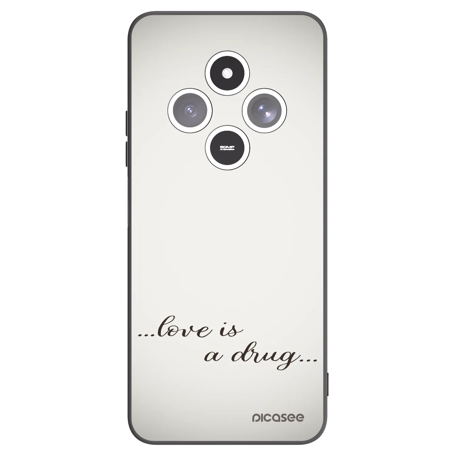 Picasee fekete szilikon tok az alábbi mobiltelefonokra Xiaomi Redmi 14C - Love is a drug