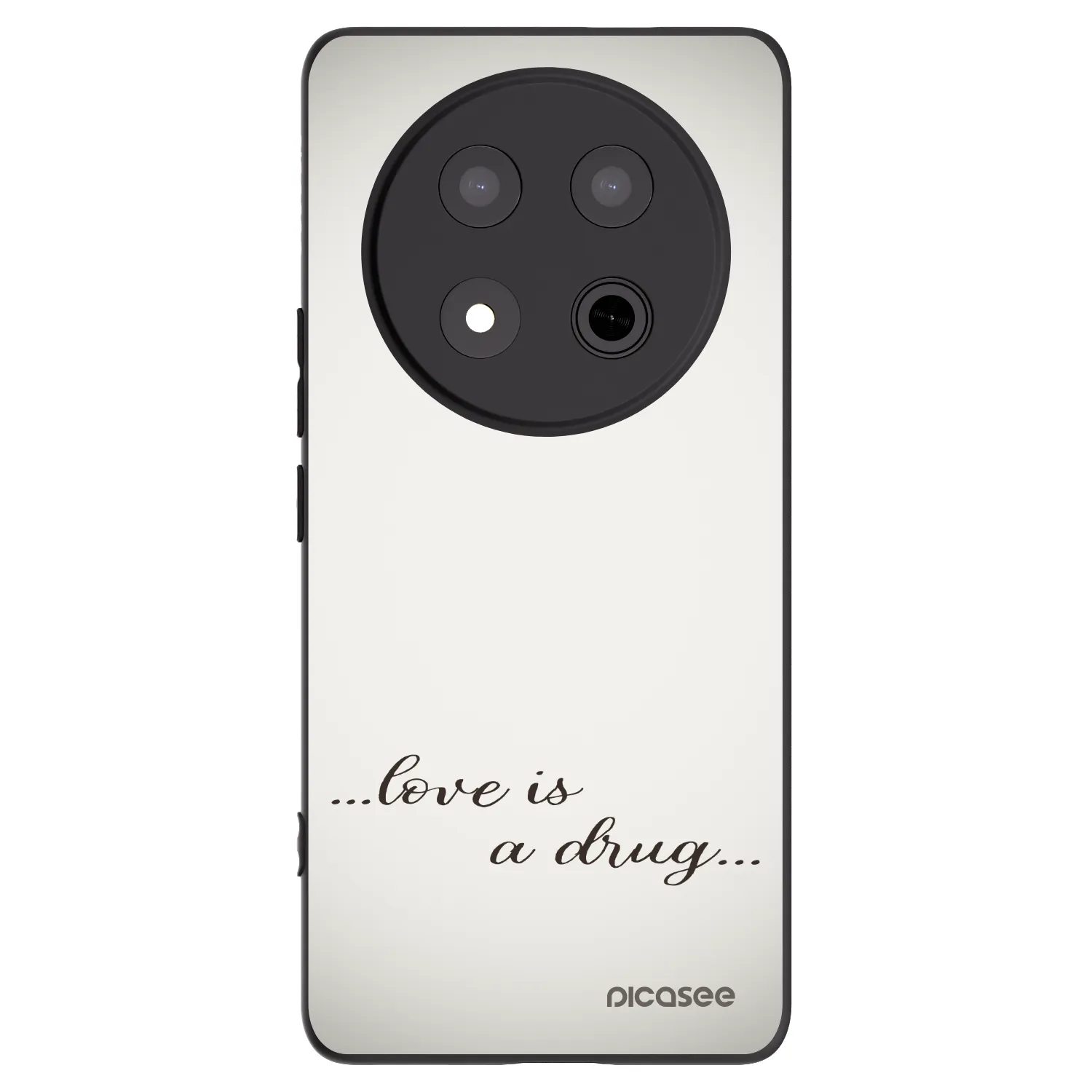 Picasee fekete szilikon tok az alábbi mobiltelefonokra Honor Magic7 Lite 5G - Love is a drug