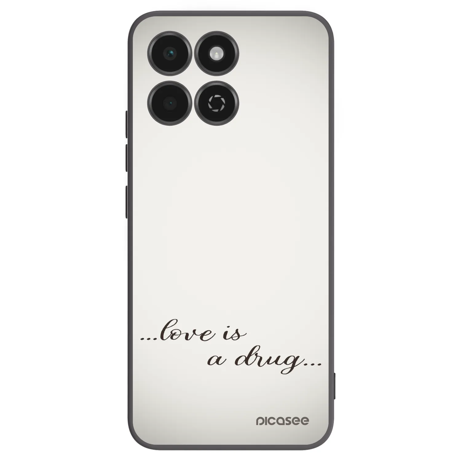 Picasee fekete szilikon tok az alábbi mobiltelefonokra Honor 200 Smart 5G - Love is a drug