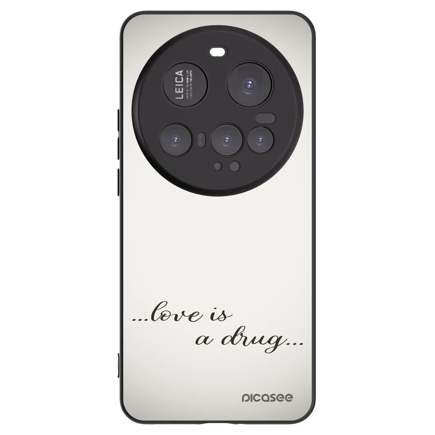 Picasee fekete szilikon tok az alábbi mobiltelefonokra Xiaomi 15 Ultra - Love is a drug