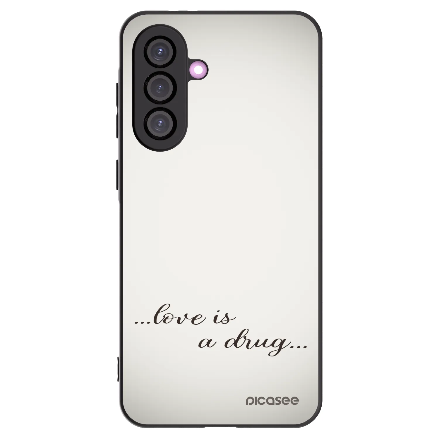 Picasee fekete szilikon tok az alábbi mobiltelefonokra Samsung Galaxy A56 5G A566B - Love is a drug