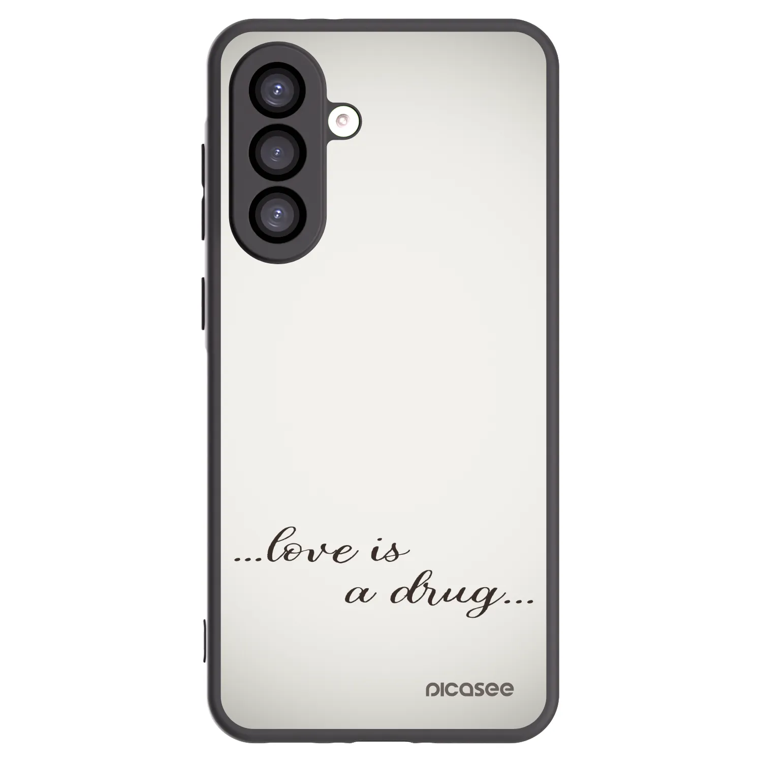 Picasee fekete szilikon tok az alábbi mobiltelefonokra Samsung Galaxy A26 5G A266B - Love is a drug