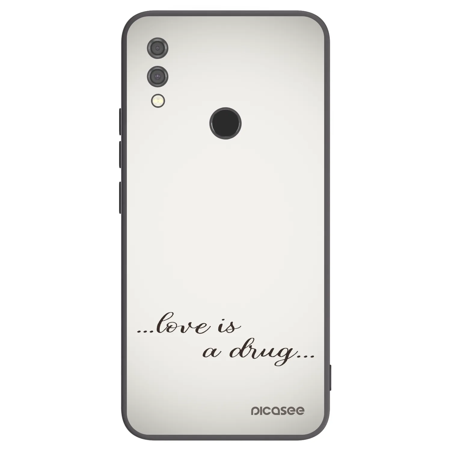 Picasee fekete szilikon tok az alábbi mobiltelefonokra Xiaomi Redmi Note 7 - Love is a drug