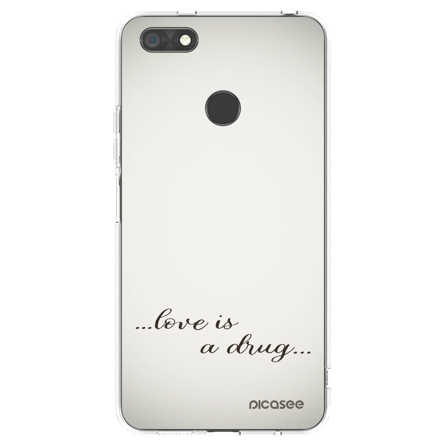 Picasee átlátszó szilikon tok az alábbi mobiltelefonokra Huawei P9 Lite Mini - Love is a drug