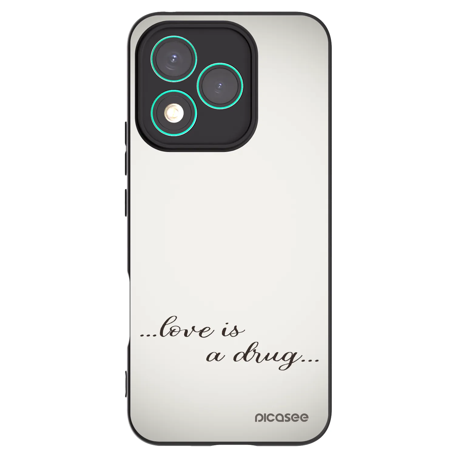Picasee fekete szilikon tok az alábbi mobiltelefonokra Honor 400 Lite 5G - Love is a drug