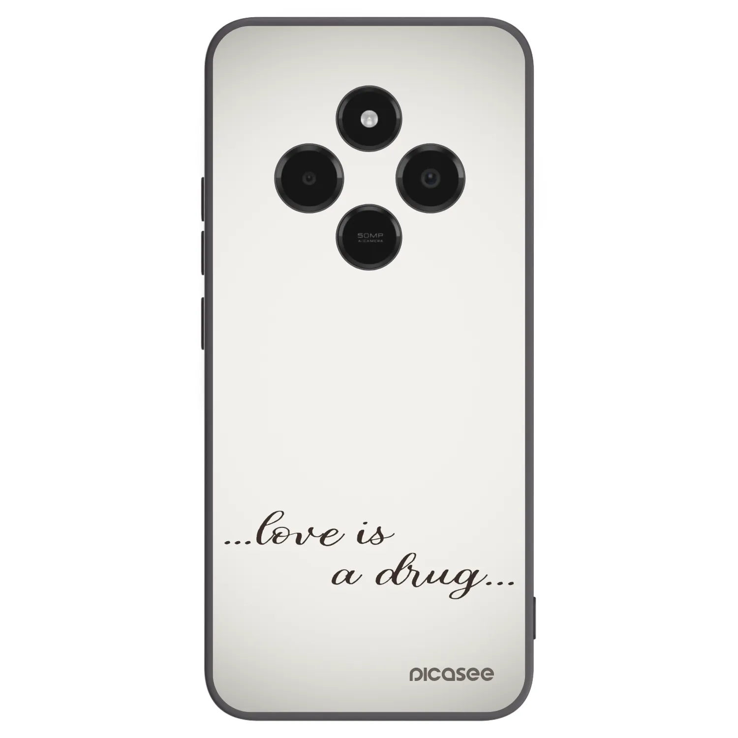 Picasee fekete szilikon tok az alábbi mobiltelefonokra Xiaomi Poco C75 - Love is a drug