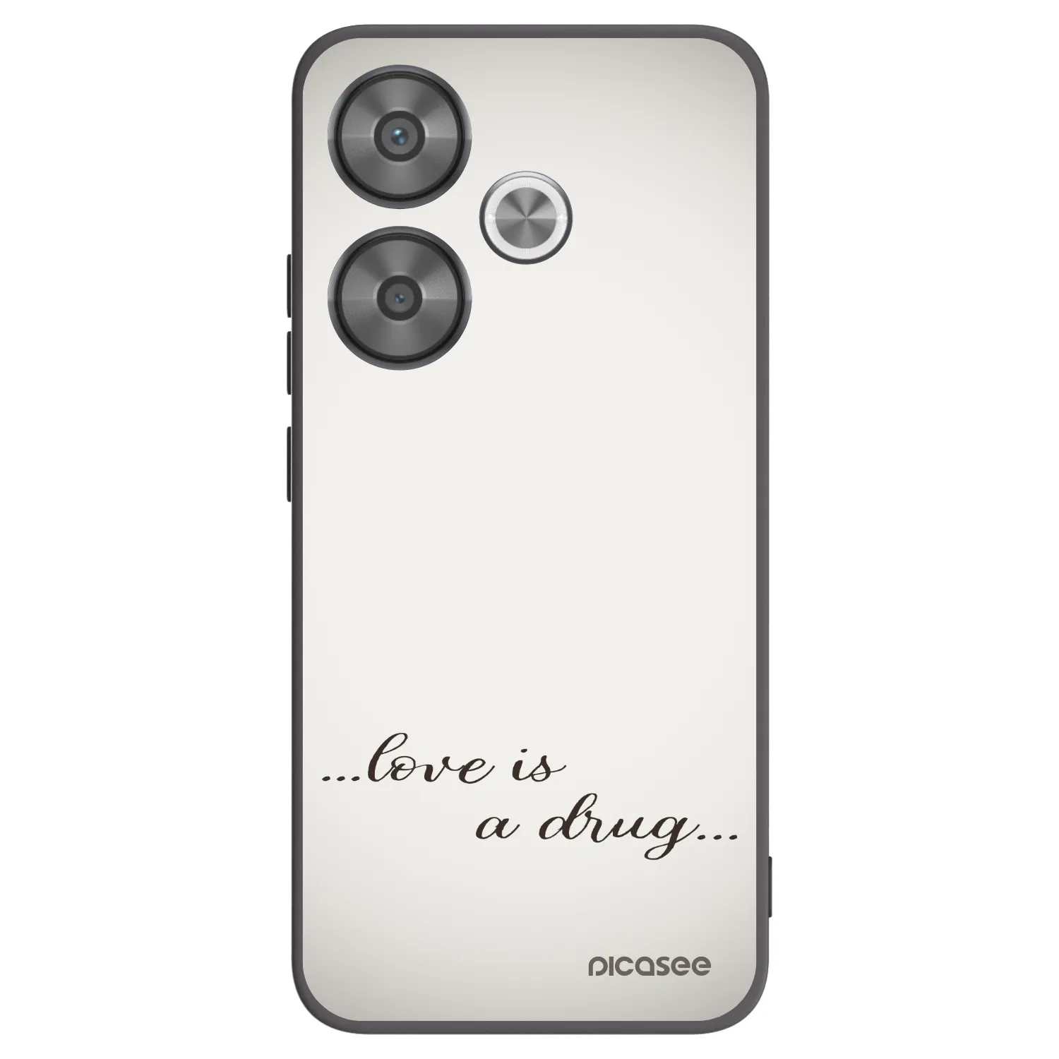 Picasee fekete szilikon tok az alábbi mobiltelefonokra Xiaomi Poco F6 - Love is a drug