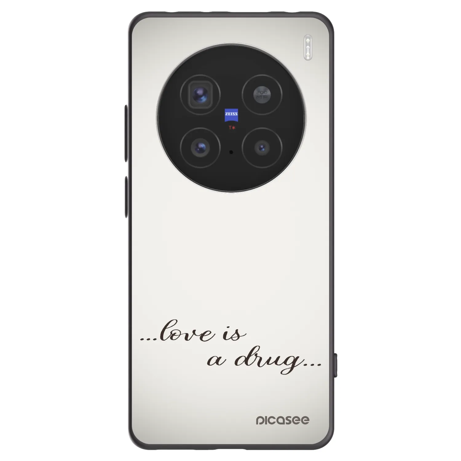 Picasee fekete szilikon tok az alábbi mobiltelefonokra Vivo X200 Pro - Love is a drug