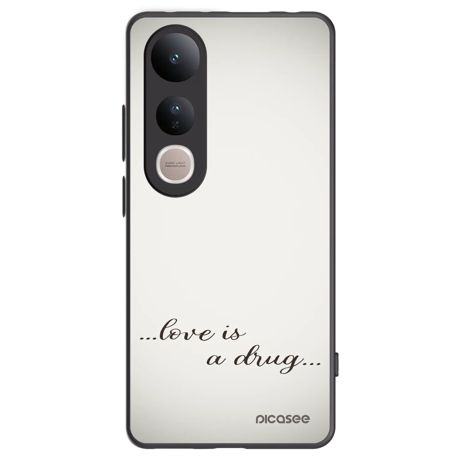 Picasee fekete szilikon tok az alábbi mobiltelefonokra Vivo V50 Lite 5G - Love is a drug