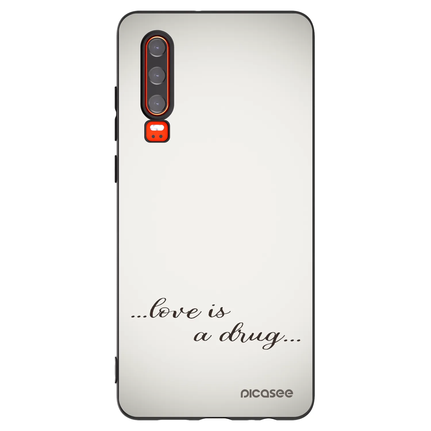 Picasee fekete szilikon tok az alábbi mobiltelefonokra Huawei P30 - Love is a drug