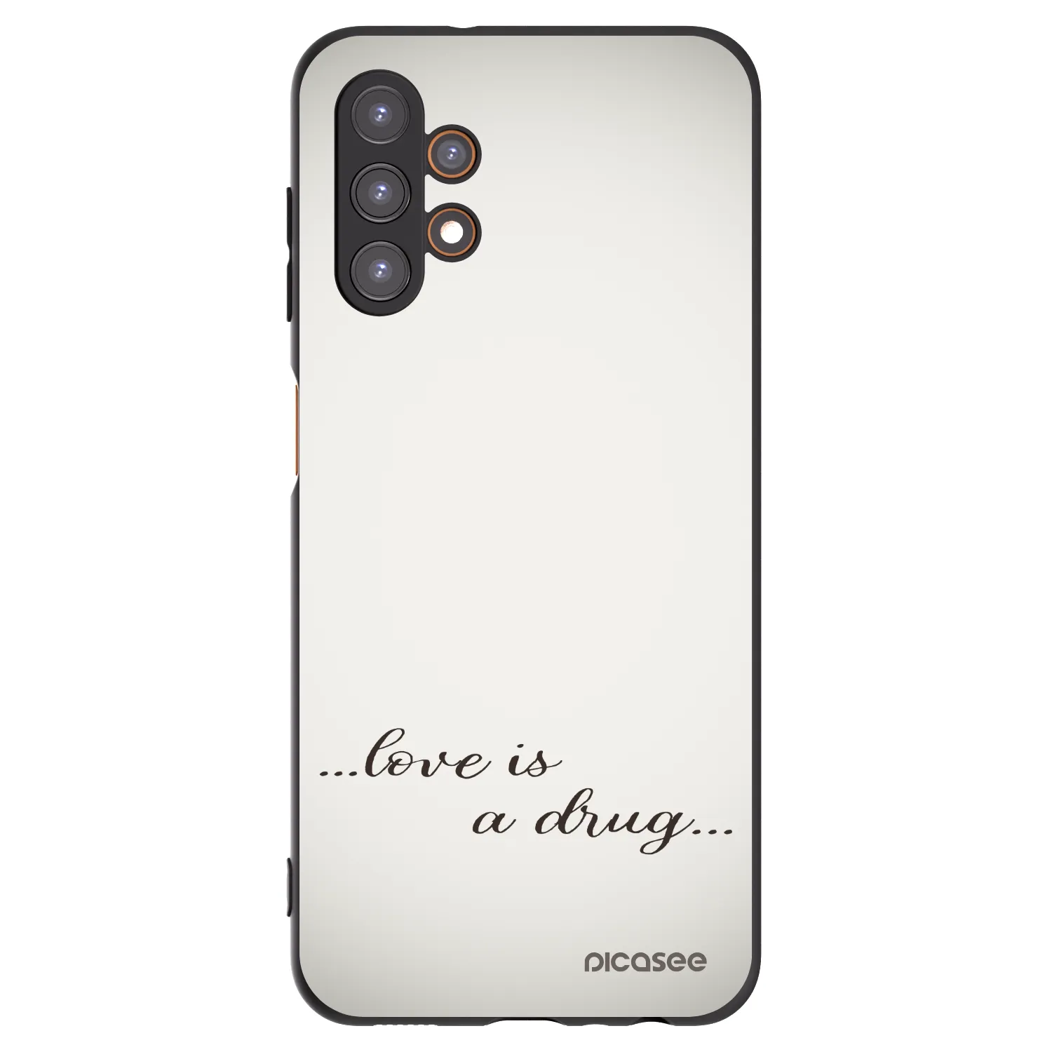 Picasee fekete szilikon tok az alábbi mobiltelefonokra Samsung Galaxy A13 5G - Love is a drug