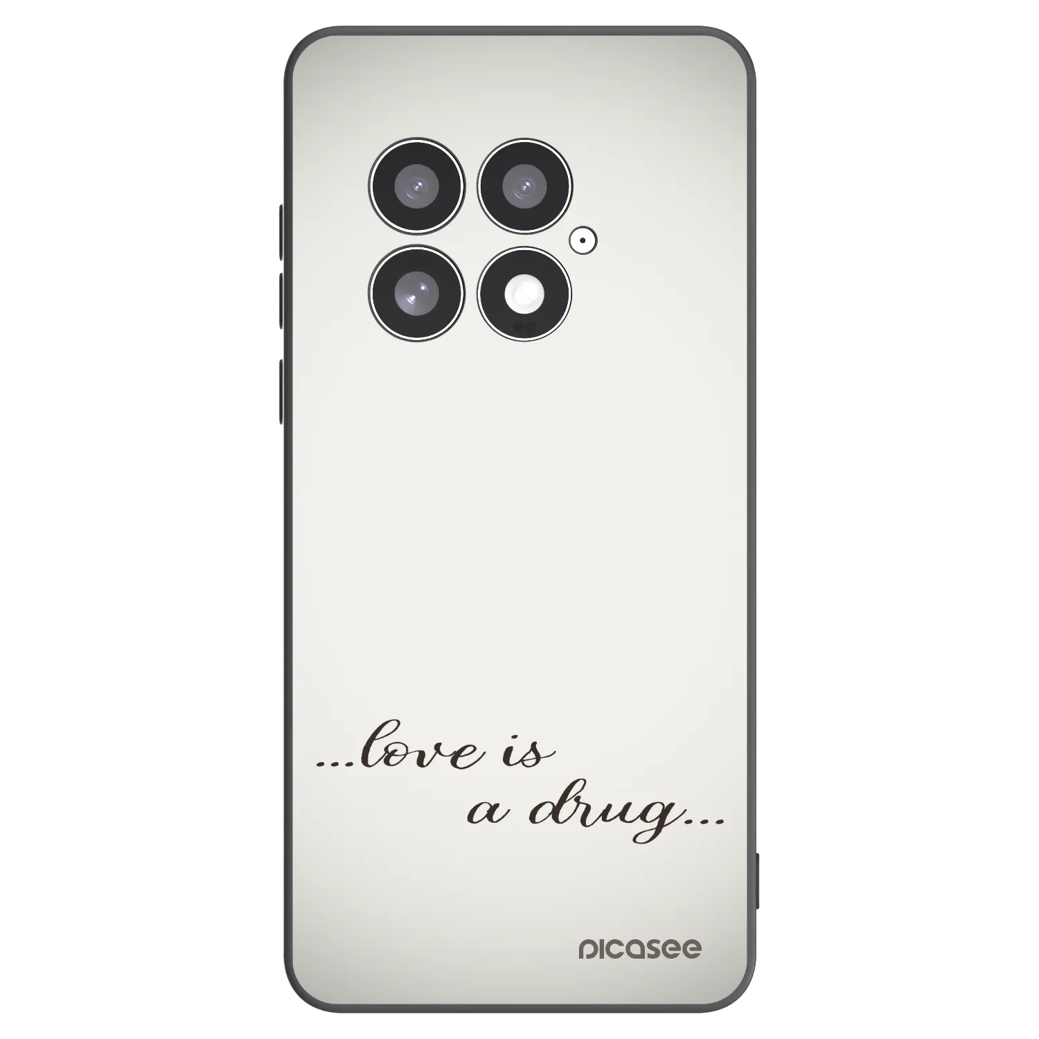 Picasee fekete szilikon tok az alábbi mobiltelefonokra OnePlus 13 5G - Love is a drug