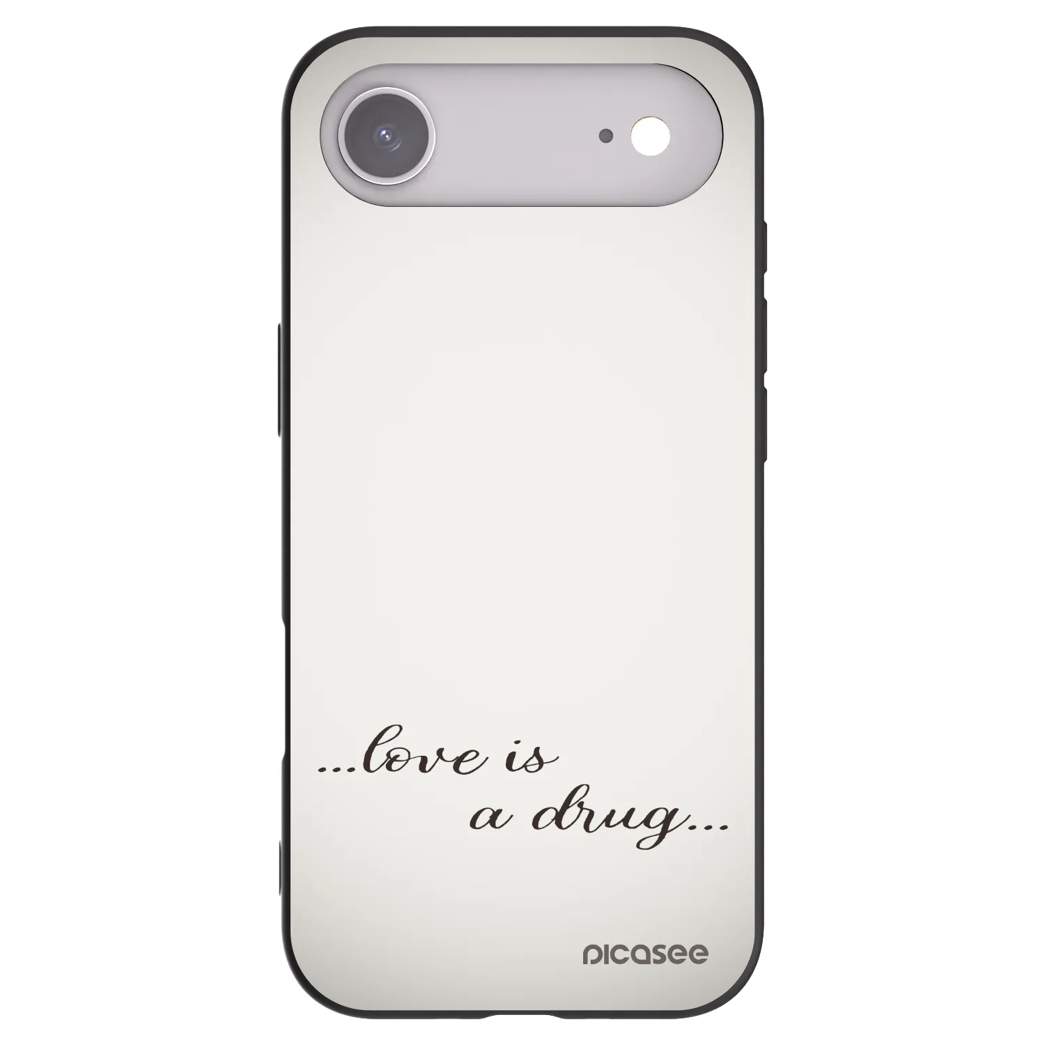 Picasee fekete szilikon tok az alábbi mobiltelefonokra Apple iPhone Air - Love is a drug