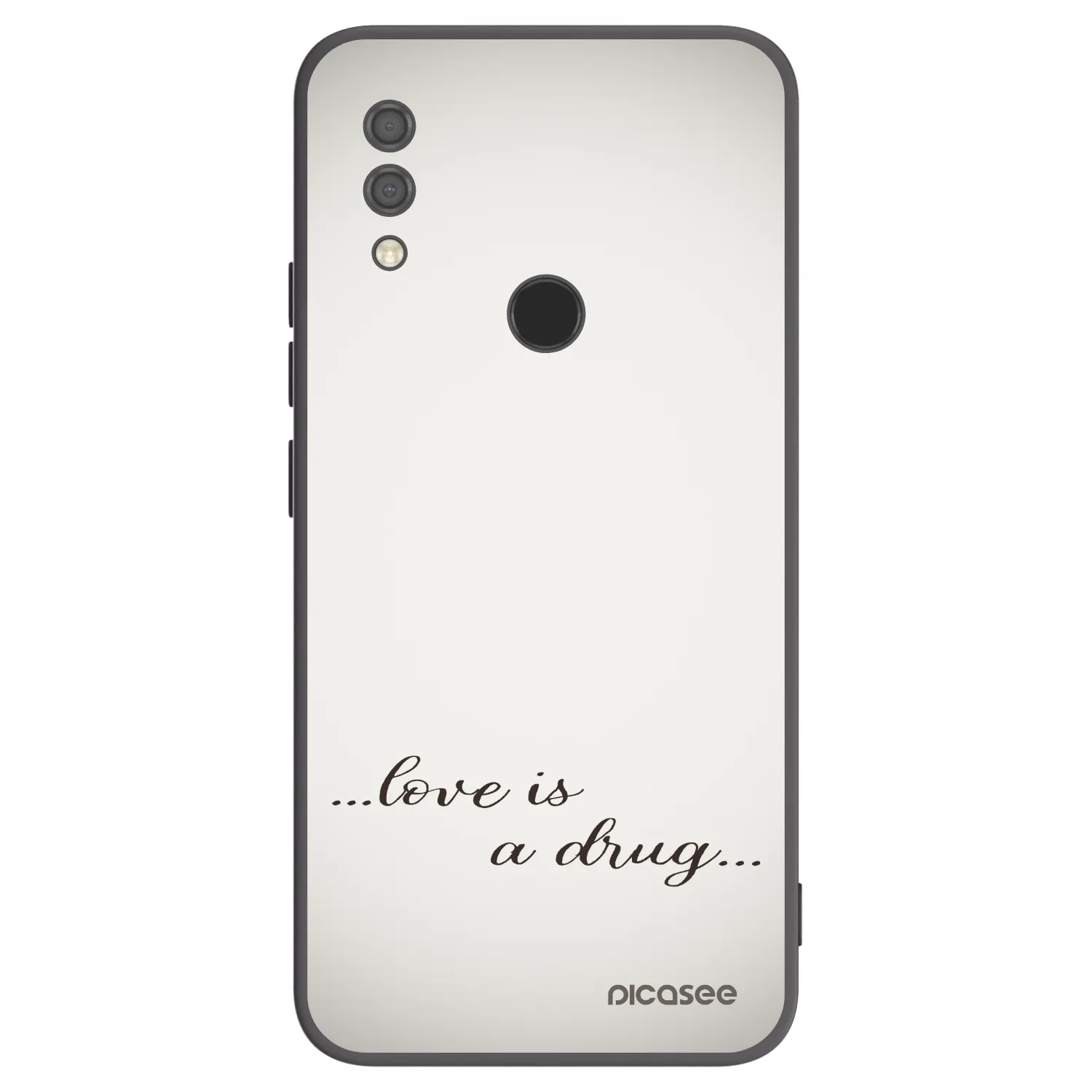 Picasee fekete szilikon tok az alábbi mobiltelefonokra Xiaomi Redmi 7 - Love is a drug