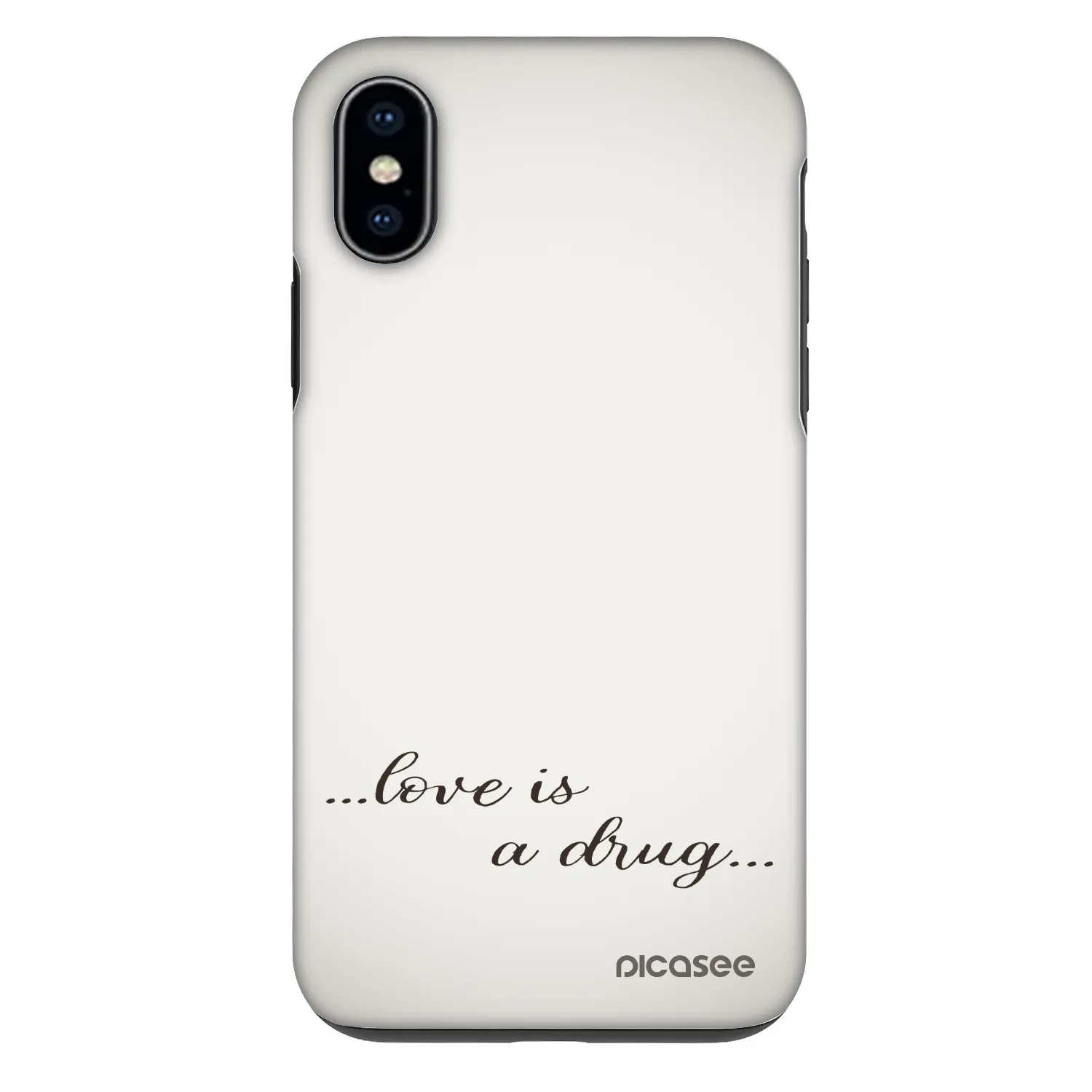 Picasee Fashion Case Apple iPhone X/XS - Love is a drug