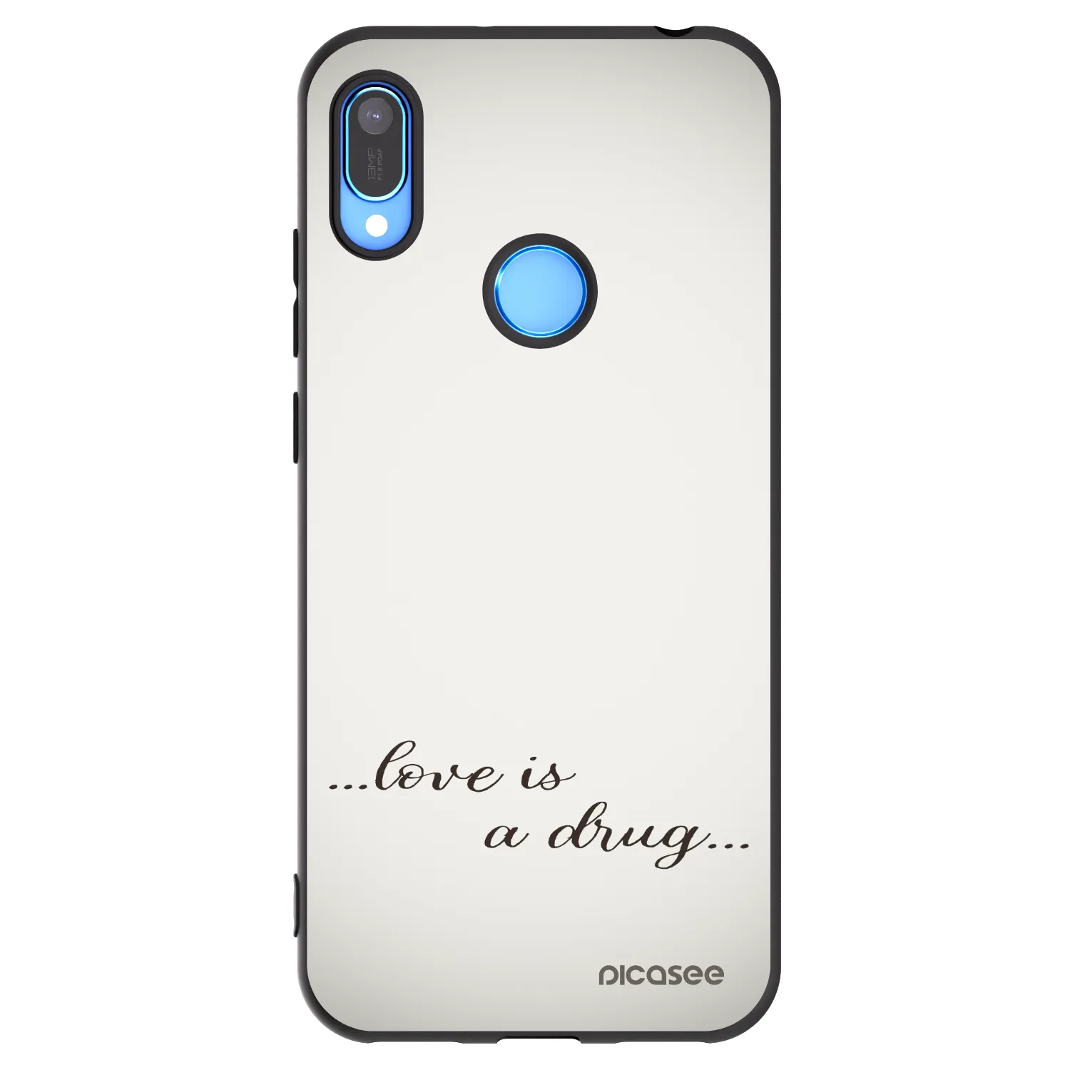 Picasee fekete szilikon tok az alábbi mobiltelefonokra Huawei Y6 2019 - Love is a drug