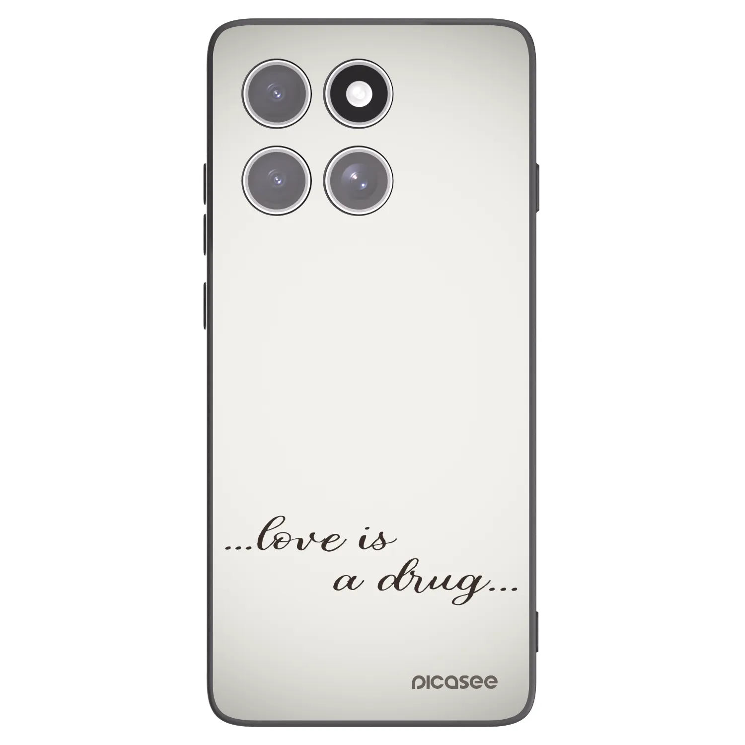 Picasee fekete szilikon tok az alábbi mobiltelefonokra Motorola Edge 60 Pro - Love is a drug