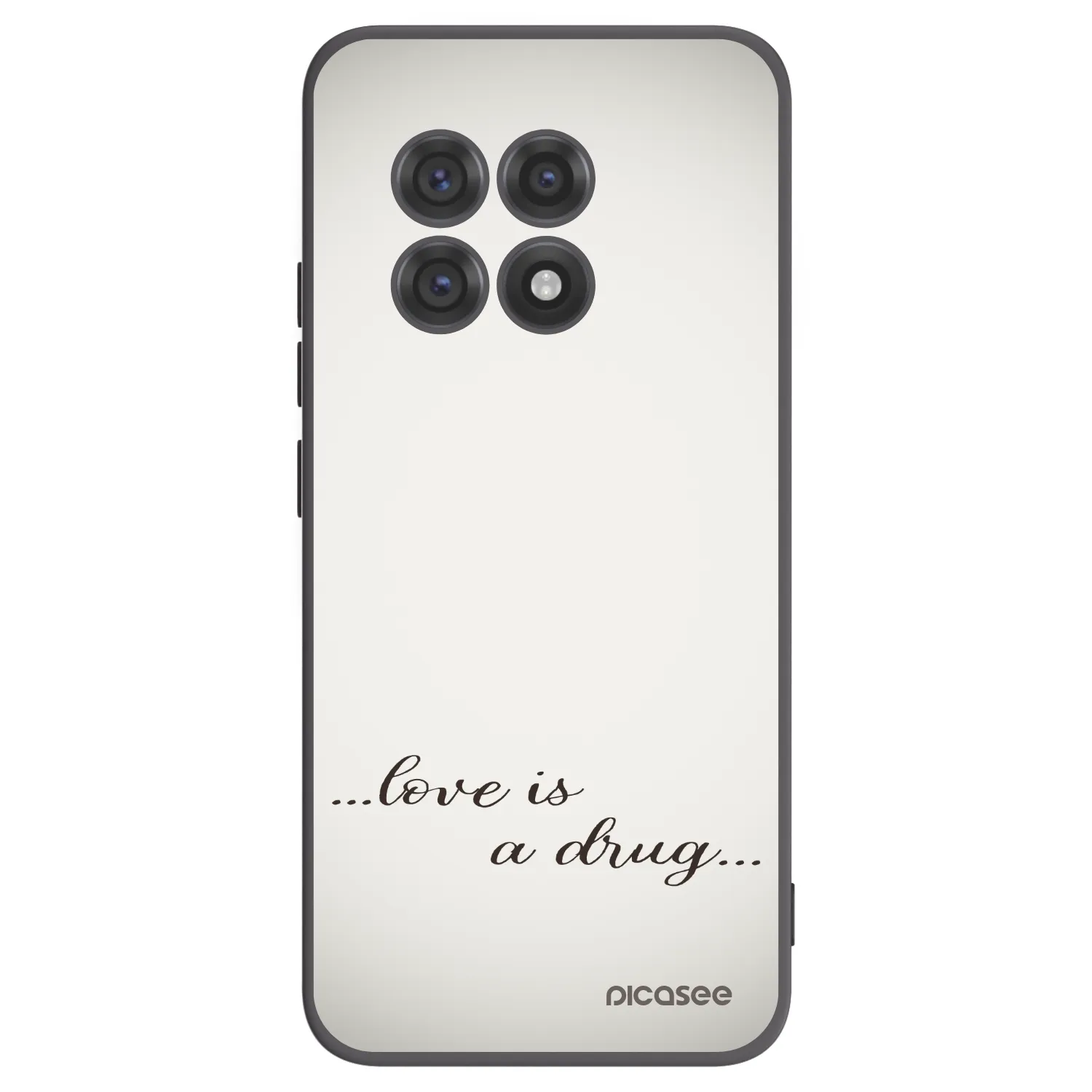 Picasee fekete szilikon tok az alábbi mobiltelefonokra OnePlus 13R 5G - Love is a drug