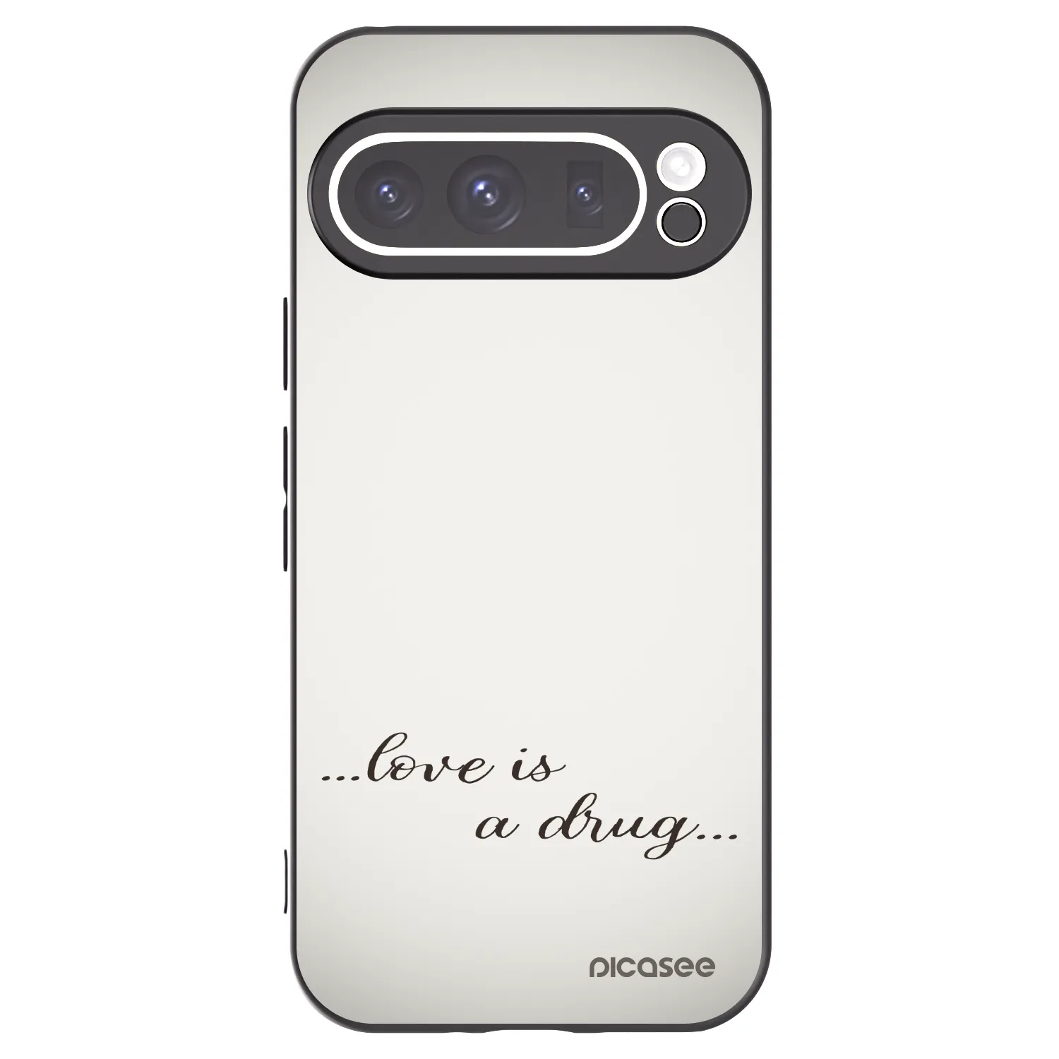 Picasee fekete szilikon tok az alábbi mobiltelefonokra Google Pixel 9 Pro XL - Love is a drug