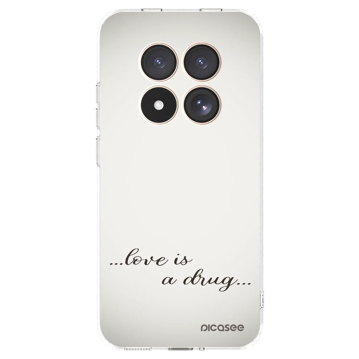 Picasee átlátszó szilikon tok az alábbi mobiltelefonokra Xiaomi Redmi Note 15 Pro 4G - Love is a drug
