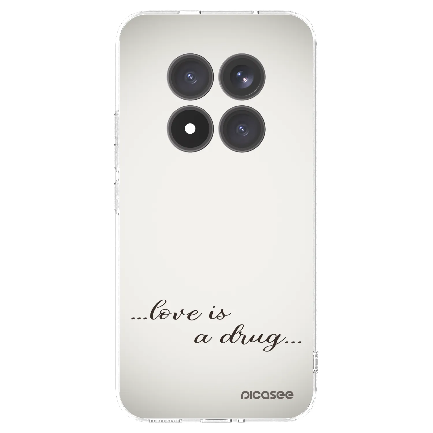 Picasee átlátszó szilikon tok az alábbi mobiltelefonokra Xiaomi Redmi Note 15 Pro+ - Love is a drug