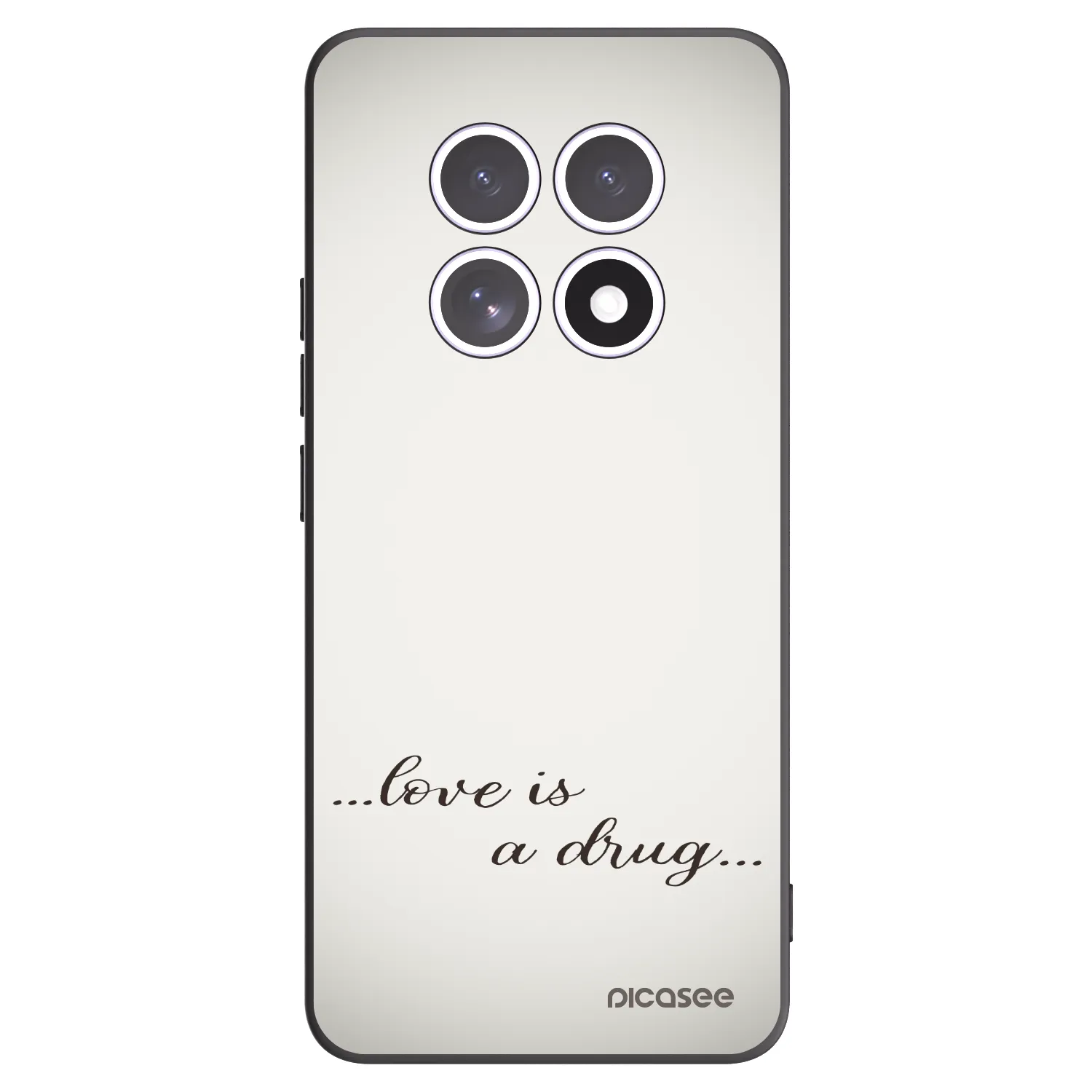 Picasee fekete szilikon tok az alábbi mobiltelefonokra Xiaomi Redmi Note 15 - Love is a drug