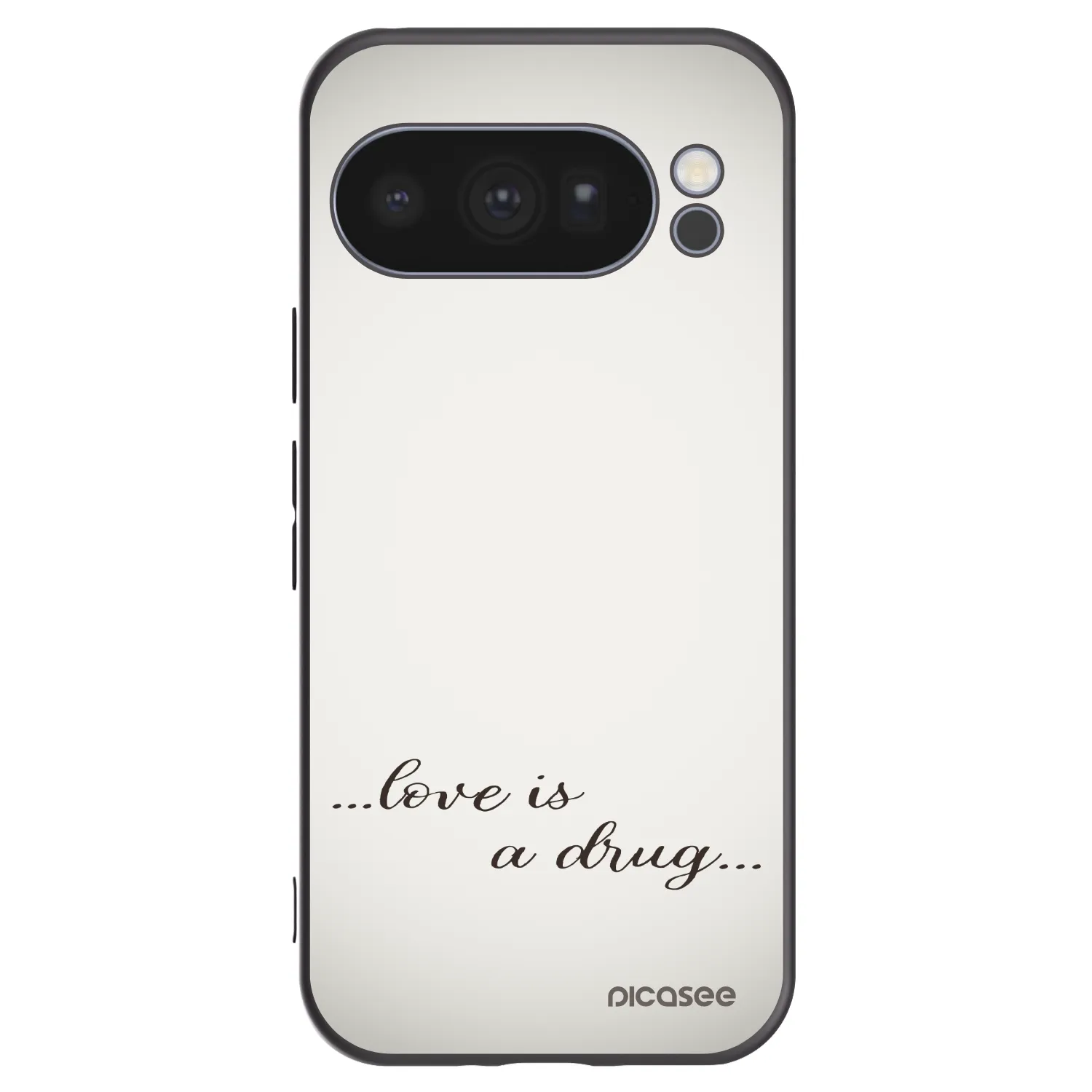 Picasee fekete szilikon tok az alábbi mobiltelefonokra Google Pixel 10 Pro - Love is a drug