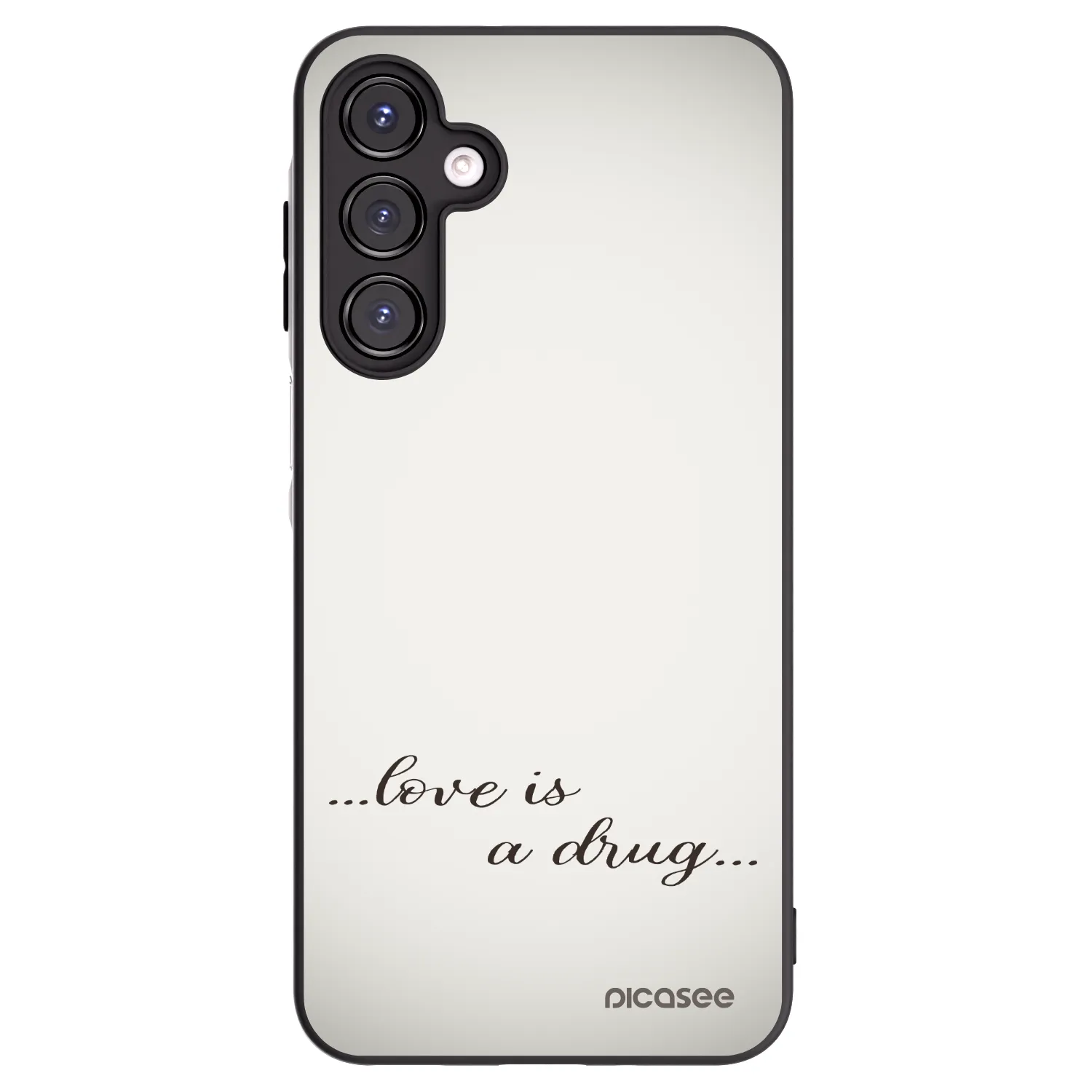 Picasee fekete szilikon tok az alábbi mobiltelefonokra Samsung Galaxy A16 4G - Love is a drug