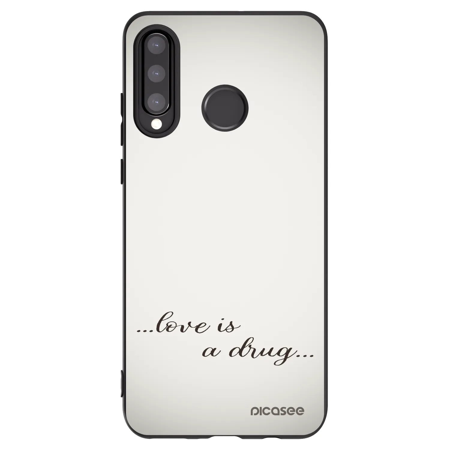 Picasee fekete szilikon tok az alábbi mobiltelefonokra Huawei P30 Lite - Love is a drug