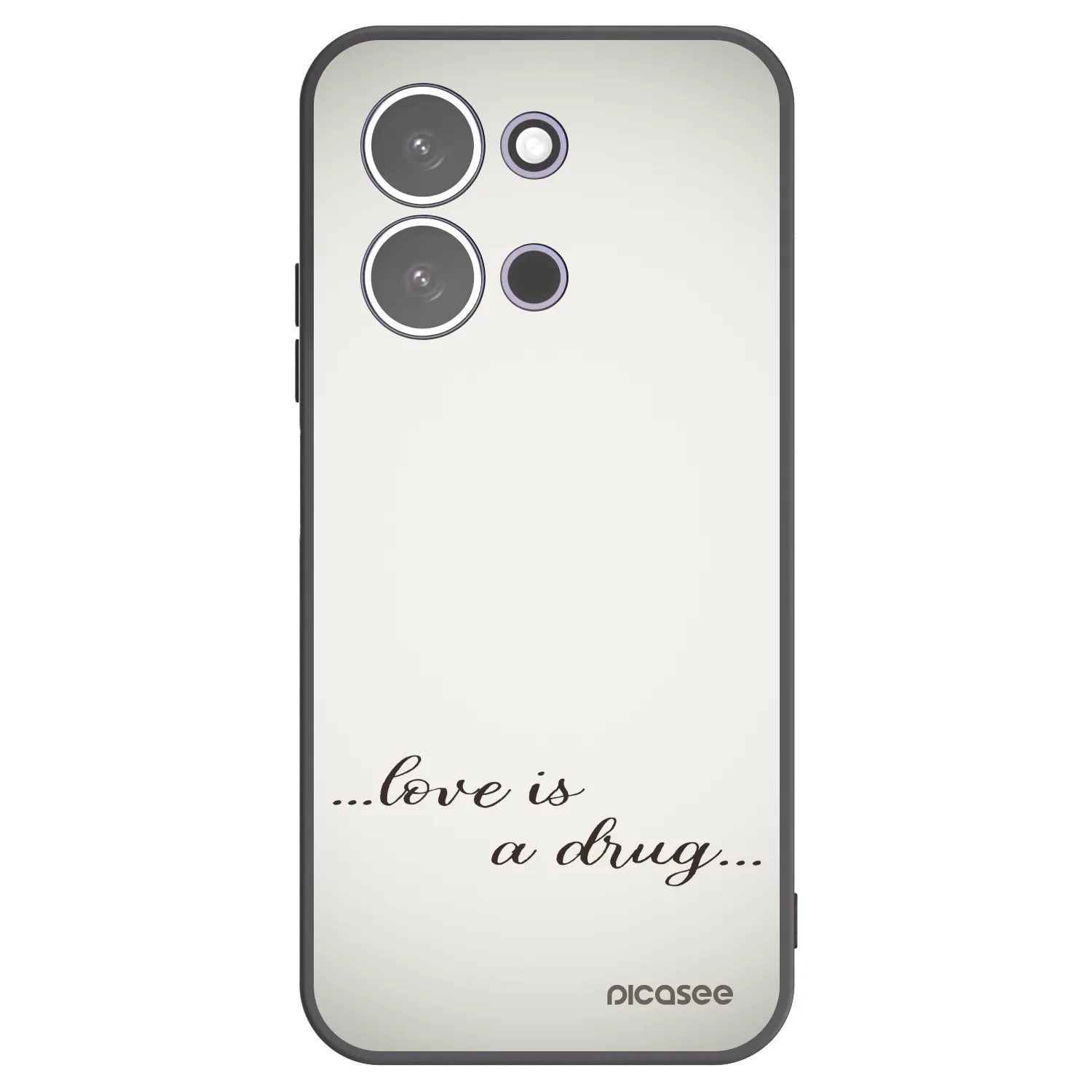 Picasee fekete szilikon tok az alábbi mobiltelefonokra Xiaomi Redmi 15C 5G - Love is a drug