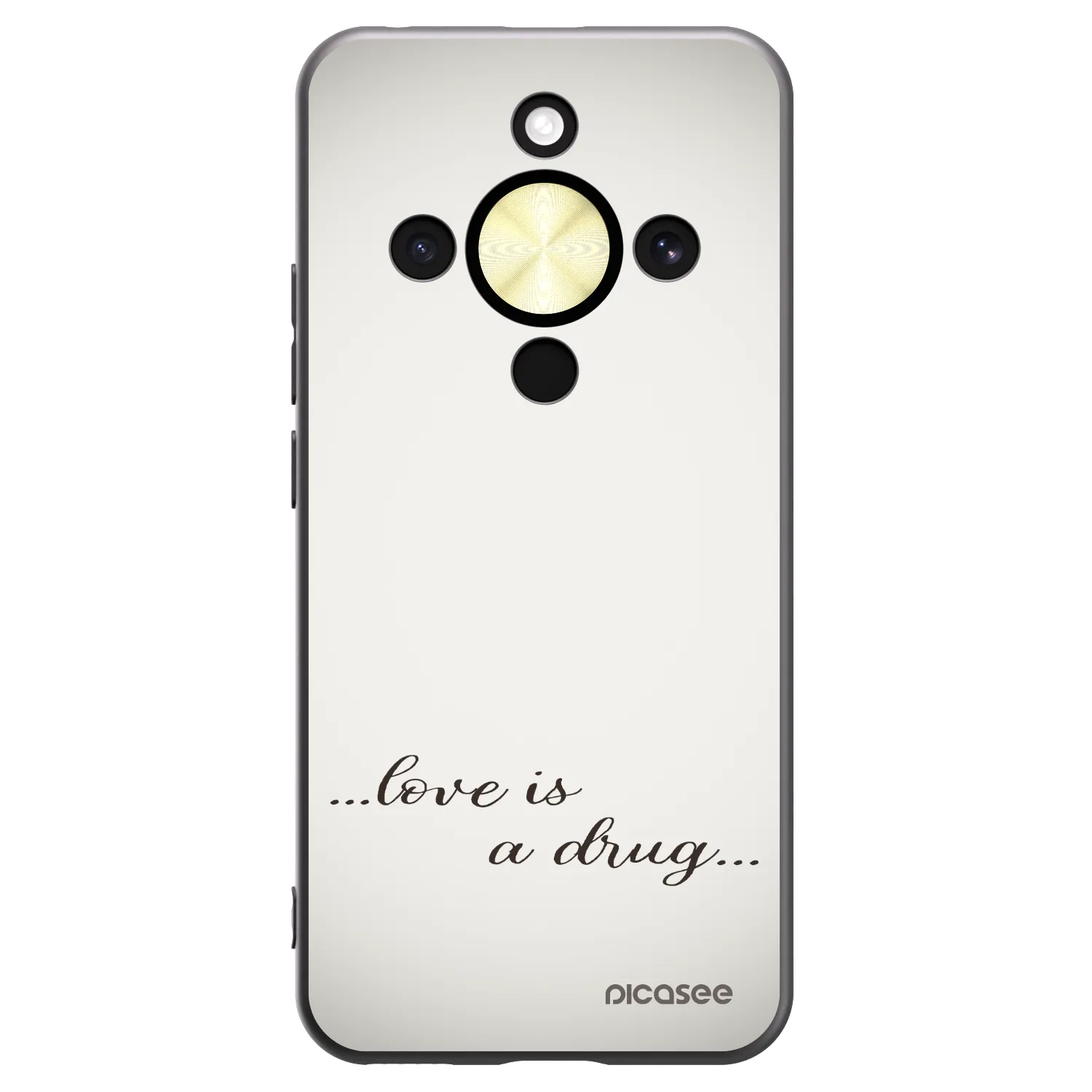 Picasee fekete szilikon tok az alábbi mobiltelefonokra Honor Magic8 Lite 5G - Love is a drug