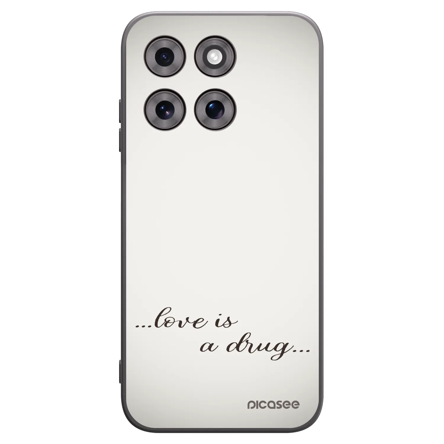 Picasee fekete szilikon tok az alábbi mobiltelefonokra Motorola Moto G77 - Love is a drug