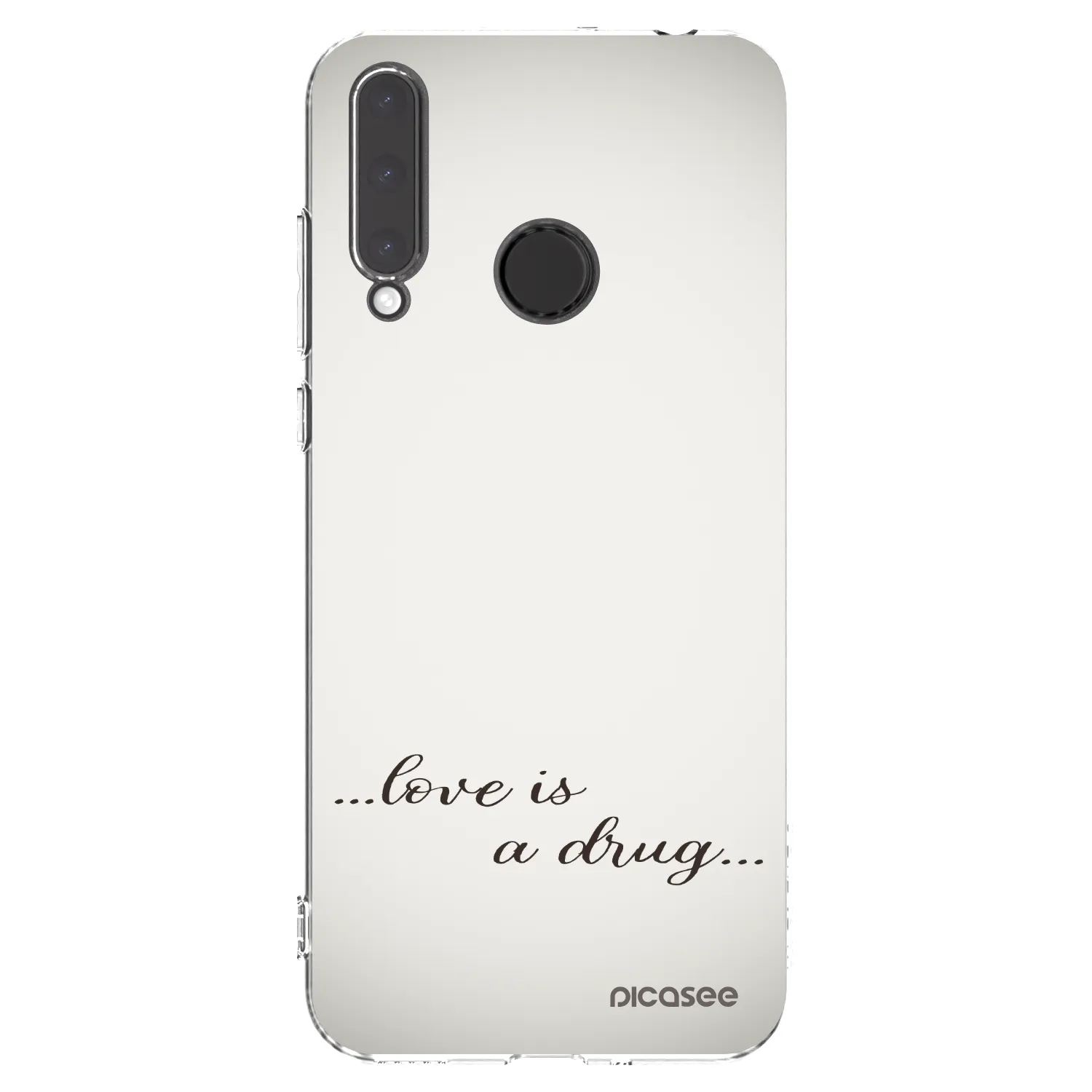 Picasee átlátszó szilikon tok az alábbi mobiltelefonokra Honor 20 Lite - Love is a drug