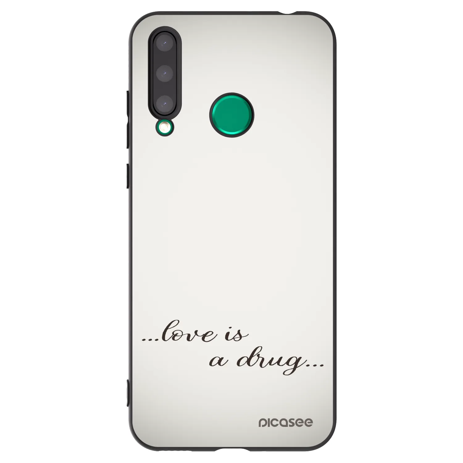 Picasee fekete szilikon tok az alábbi mobiltelefonokra Honor 20 Lite - Love is a drug