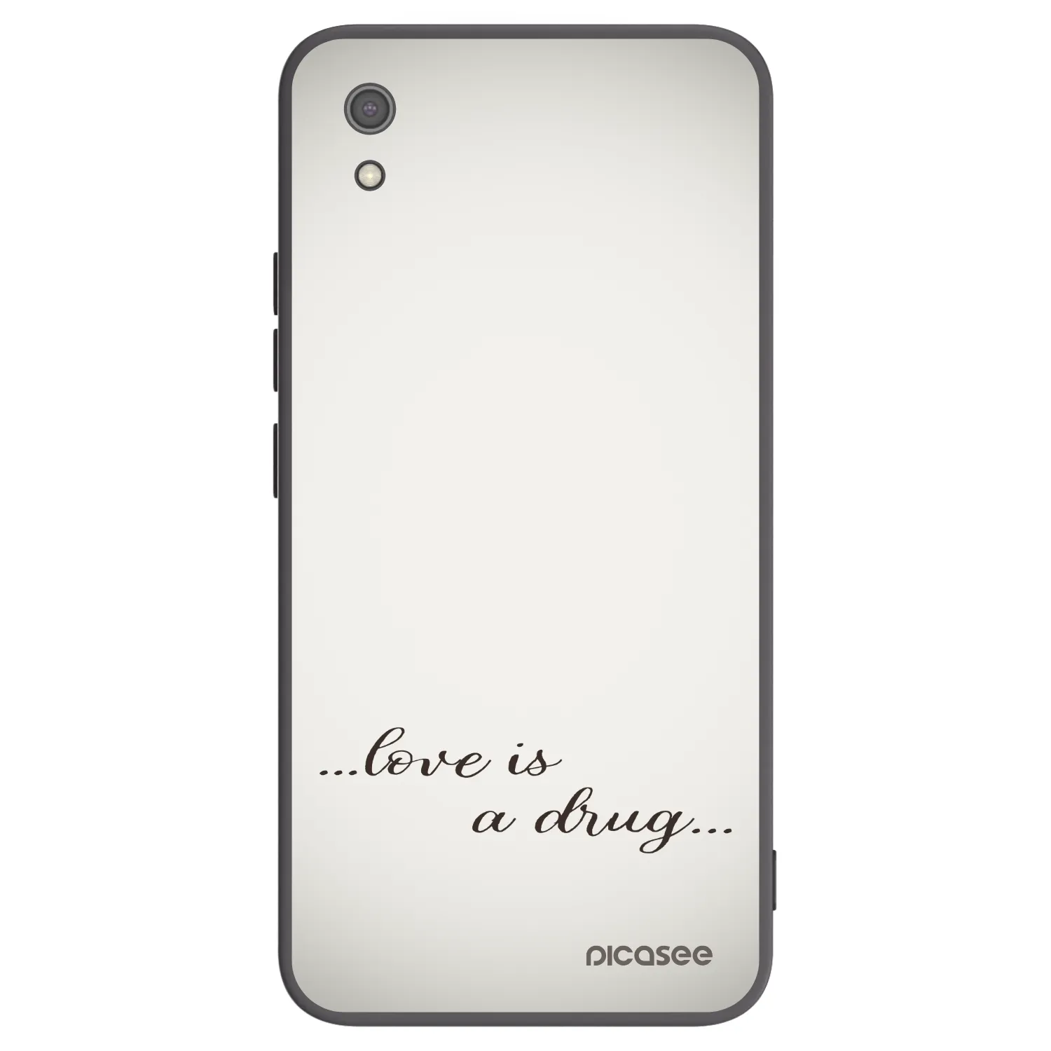 Picasee fekete szilikon tok az alábbi mobiltelefonokra Xiaomi Redmi 7A - Love is a drug
