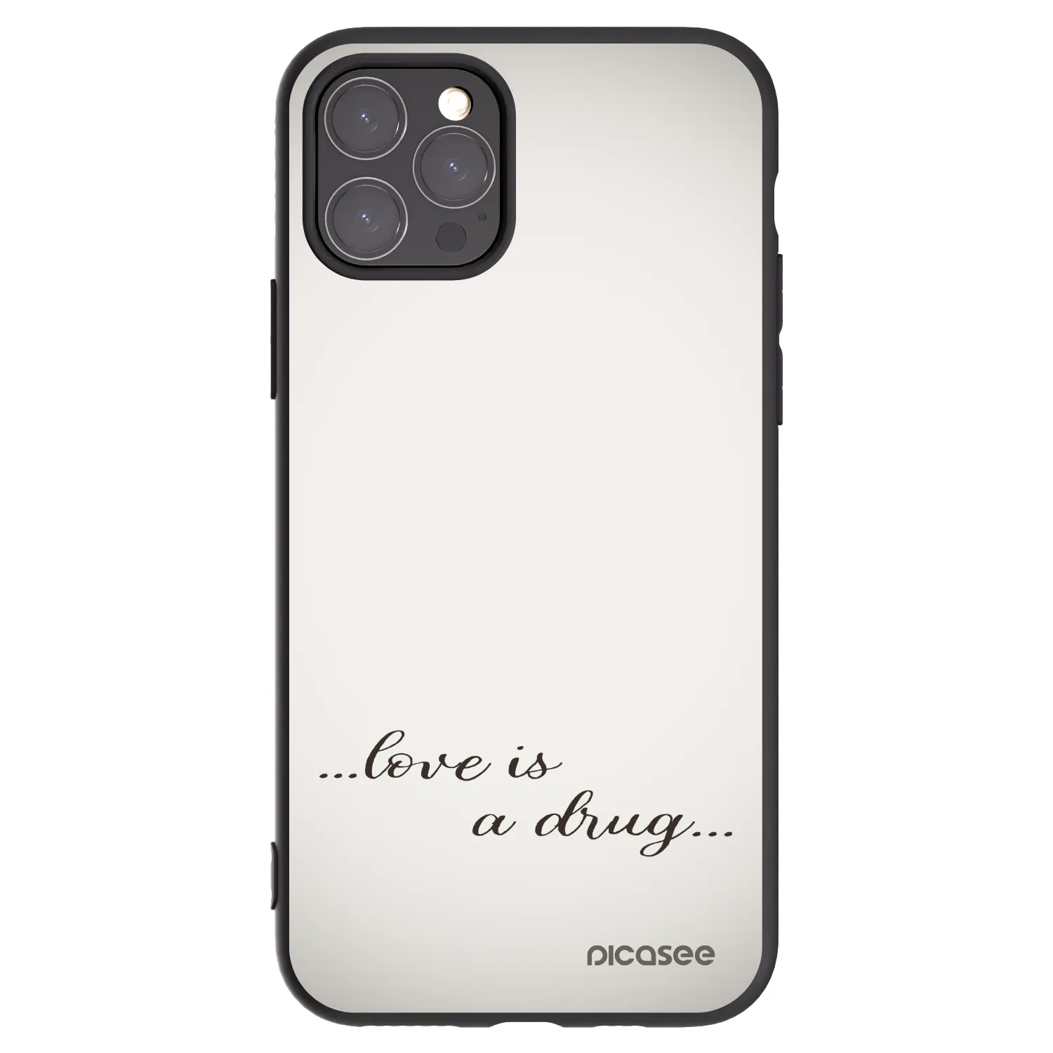 Picasee fekete szilikon tok az alábbi mobiltelefonokra Apple iPhone 11 Pro - Love is a drug