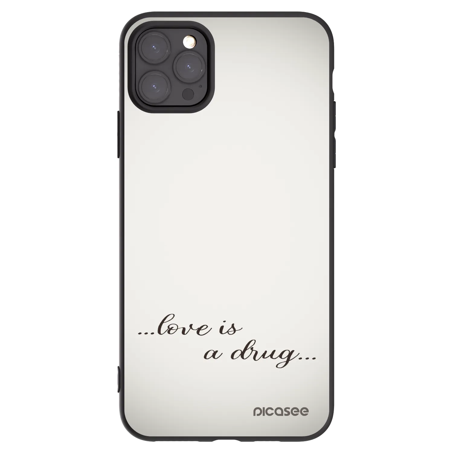 Picasee fekete szilikon tok az alábbi mobiltelefonokra Apple iPhone 11 Pro Max - Love is a drug