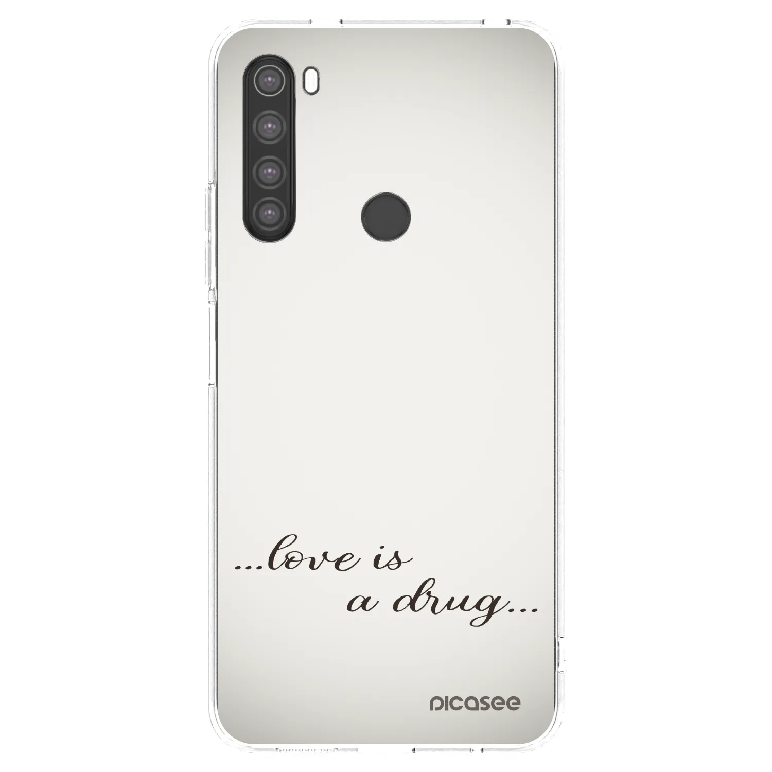 Picasee átlátszó szilikon tok az alábbi mobiltelefonokra Xiaomi Redmi Note 8 - Love is a drug