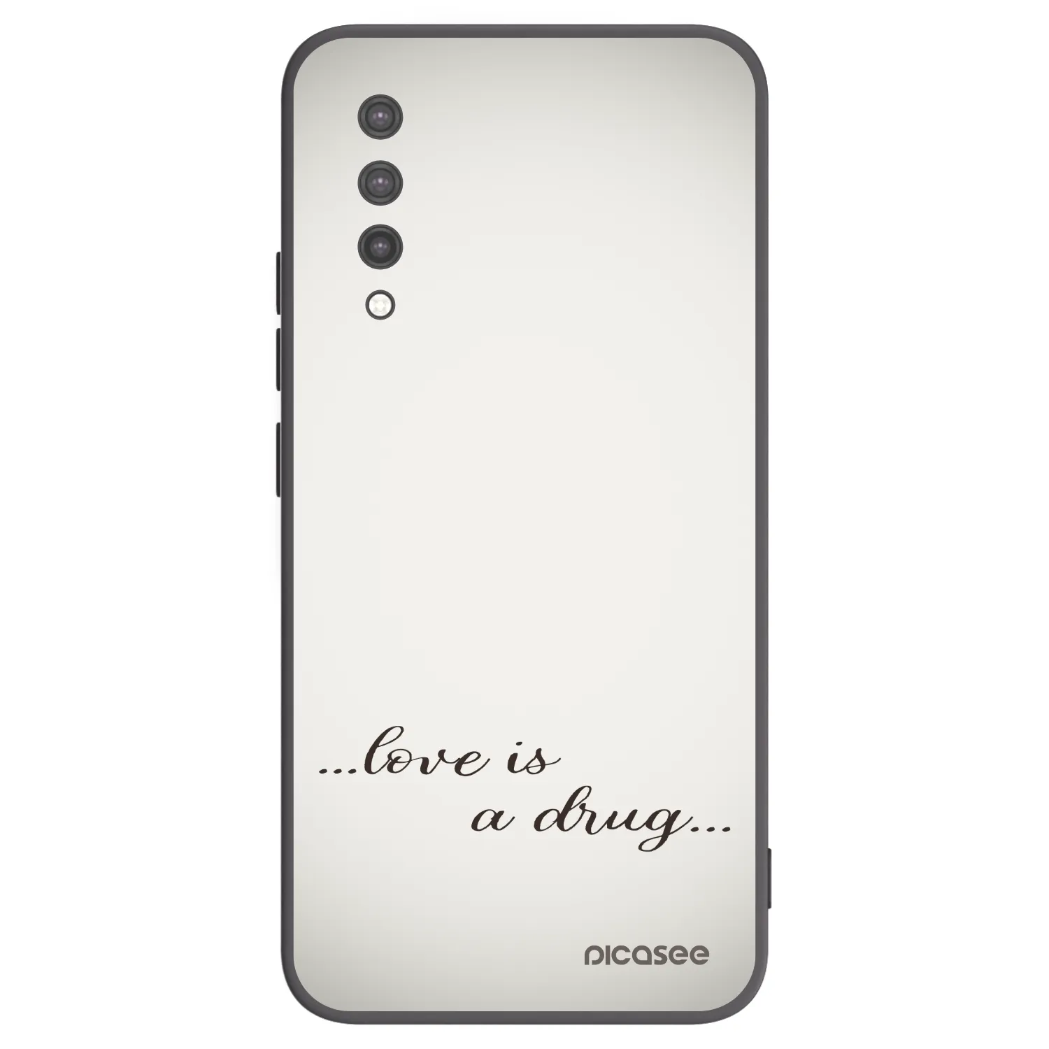 Picasee fekete szilikon tok az alábbi mobiltelefonokra Xiaomi Mi 9 Lite - Love is a drug