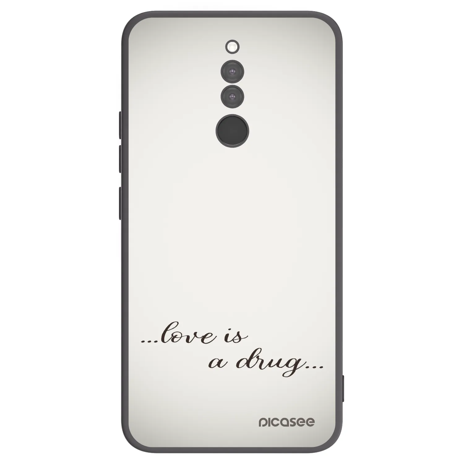 Picasee fekete szilikon tok az alábbi mobiltelefonokra Xiaomi Redmi 8 - Love is a drug