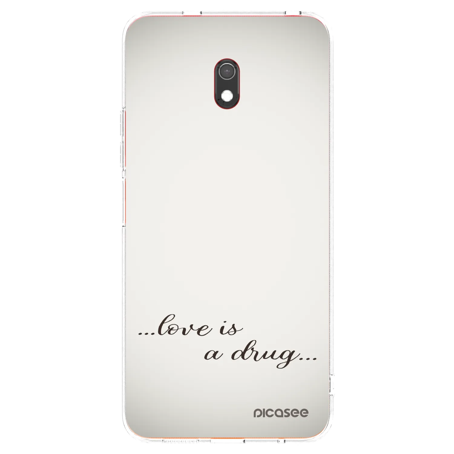 Picasee átlátszó szilikon tok az alábbi mobiltelefonokra Xiaomi Redmi 8A - Love is a drug