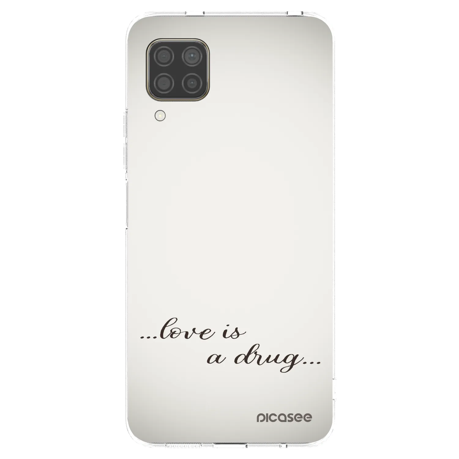Picasee átlátszó szilikon tok az alábbi mobiltelefonokra Huawei P40 Lite - Love is a drug