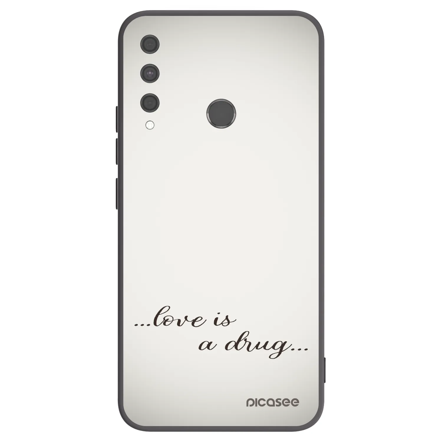 Picasee fekete szilikon tok az alábbi mobiltelefonokra Huawei P40 Lite E - Love is a drug