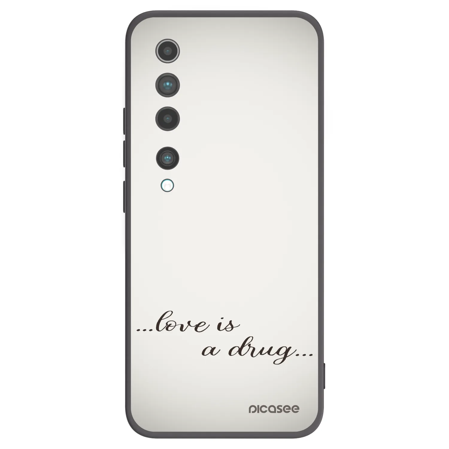 Picasee fekete szilikon tok az alábbi mobiltelefonokra Xiaomi Mi 10 - Love is a drug