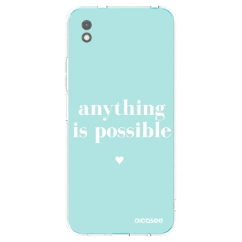 Picasee fekete szilikon tok az alábbi mobiltelefonokra Xiaomi Redmi 9A - Anything is possible