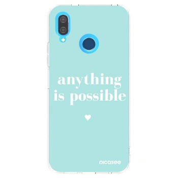 Picasee átlátszó szilikon tok az alábbi mobiltelefonokra Huawei P20 Lite - Anything is possible